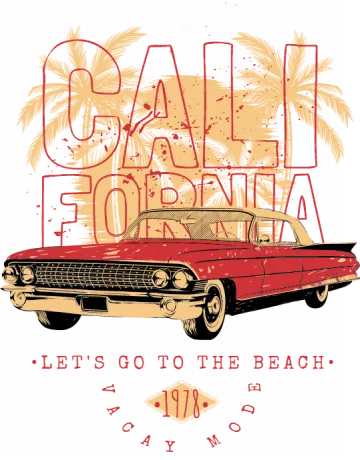 California Ride Women T-Shirt - Front Design