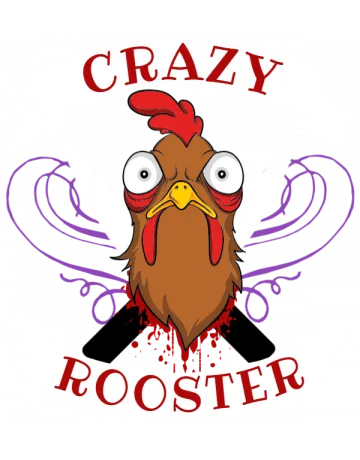 Crazy Rooster Backpack - Front Design
