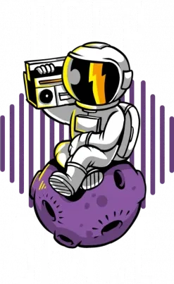 Deep Space Youth Crewneck Sweatshirt - Front Design