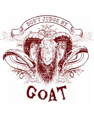 Don’t Judge My Goat Snapback Cap - Front Design