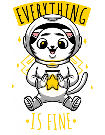 Everything Is Fine Backpack - Front Design