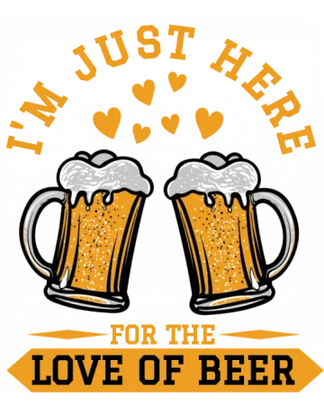 For The Love Of Beer Baseball Cap - Front Design