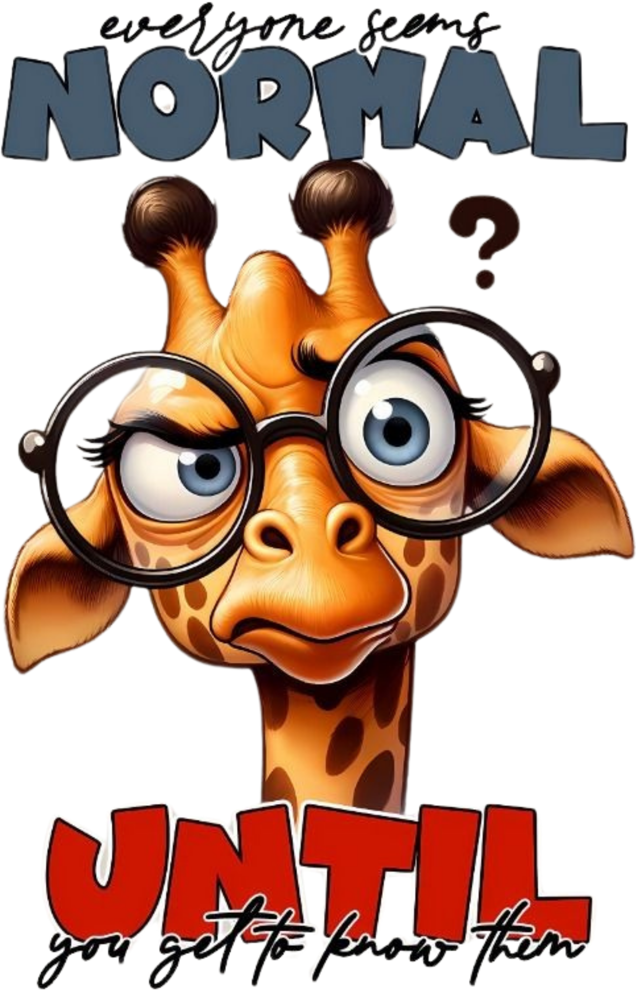 Giraffe Women Polo T-Shirt - Front Design