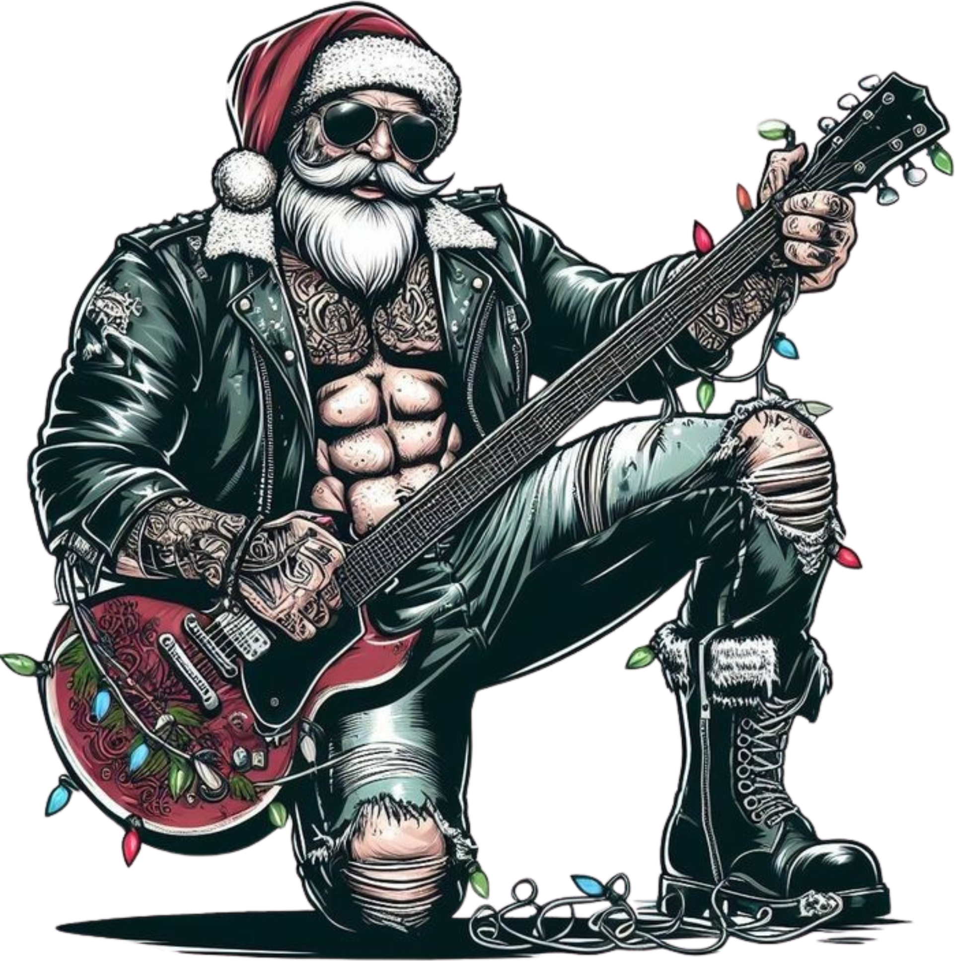 Guitar Santa Claus