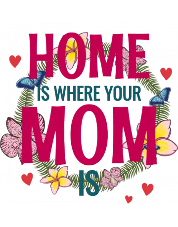 Home Is Where Your Mom Is Beanie - Front Design