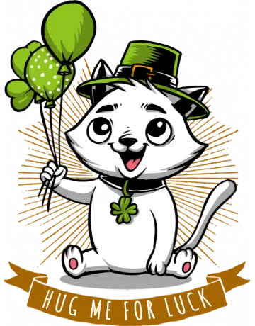 Hug Me For Luck Backpack - Front Design