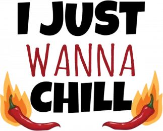 I Just Wanna Chill Backpack - Front Design