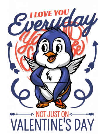 I Love You Everyday Backpack - Front Design