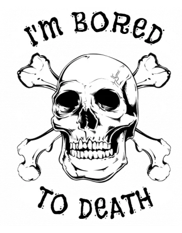 I’m Bored To Death Backpack - Front Design