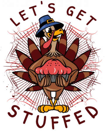 Let’s Get Stuffed Backpack - Front Design