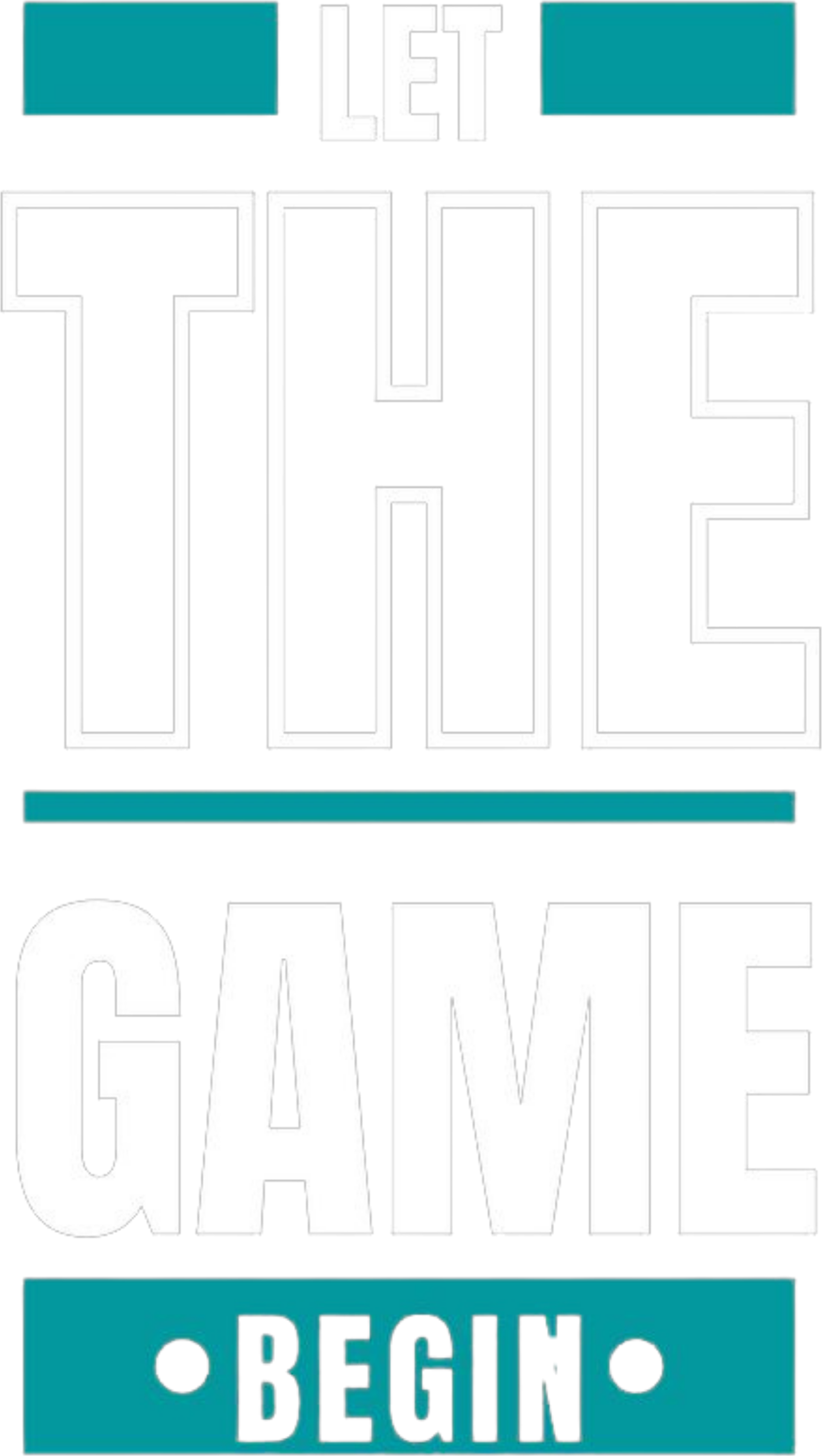 Let The Game Begin Backpack - Front Design