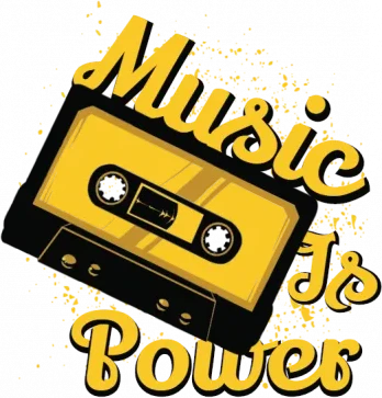 Music Is Power Sweatpants - Front Design