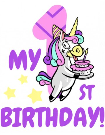 My First Birthday Backpack - Front Design