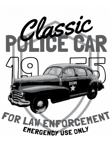 Police Car Backpack - Front Design