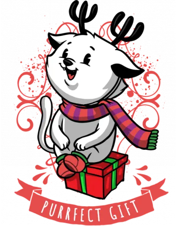 Purrfect Gift Baseball Cap - Front Design