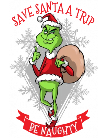 Save Santa A Trip Backpack - Front Design