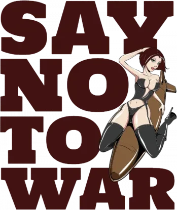 Say No To War Beanie - Front Design