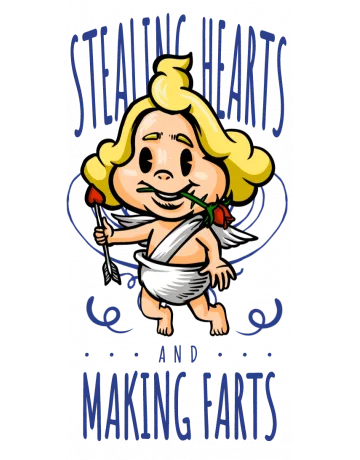 Stealing Hearts Backpack - Front Design