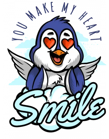 You Make My Heart Smile Backpack - Front Design